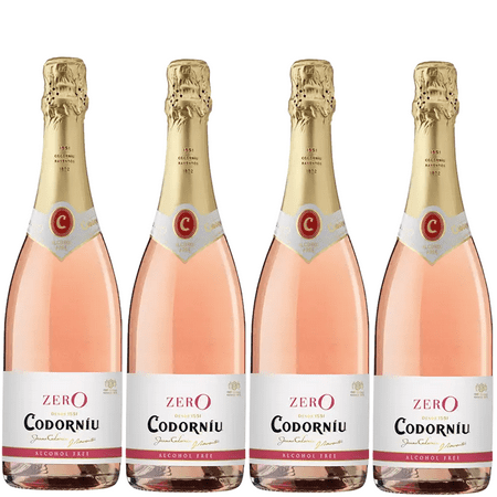 Codorníu Zero Rosé Premium Non-Alcoholic Sparkling Wine Dealcoholized Champagne 750ml