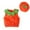 Orange, variant on Hjtefg Kids' Pumpkin Play Set - Cozy Vest & Matching Hat, Soft Autumn Outfit for Baby Boys & Girls,Color: Orange Size: 2-3 Years