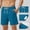 Navy, variant on POTETI Swim Shorts Men Quick Dry Solid Holiday Casual Board Shorts Swimsuit