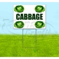 thumbnail image 1 of Cabbage (18" x 24") Yard Sign, Includes Metal Step Stake, 1 of 6