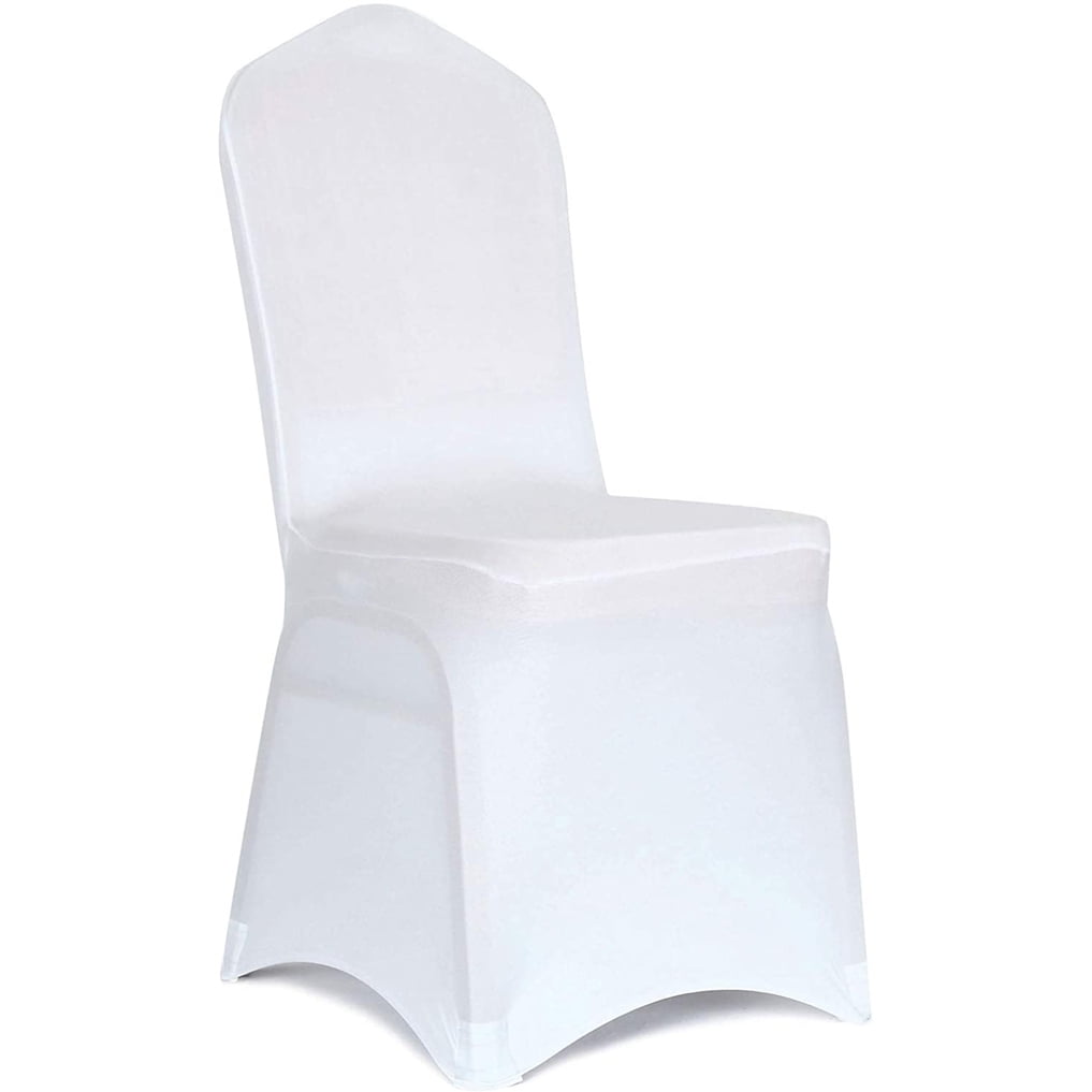 Chair Covers Set of 100pcs White Spandex Banquet Wedding Party Lycra Chair Cover 