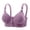 Purple, variant on Aofany Wirefree Bras for Women, Plus Size Front Closure Printed Bra Wirefreee Extra-Elastic Bra Adjustable Shoulder Straps Everyday Bras 36B/C-46B/C