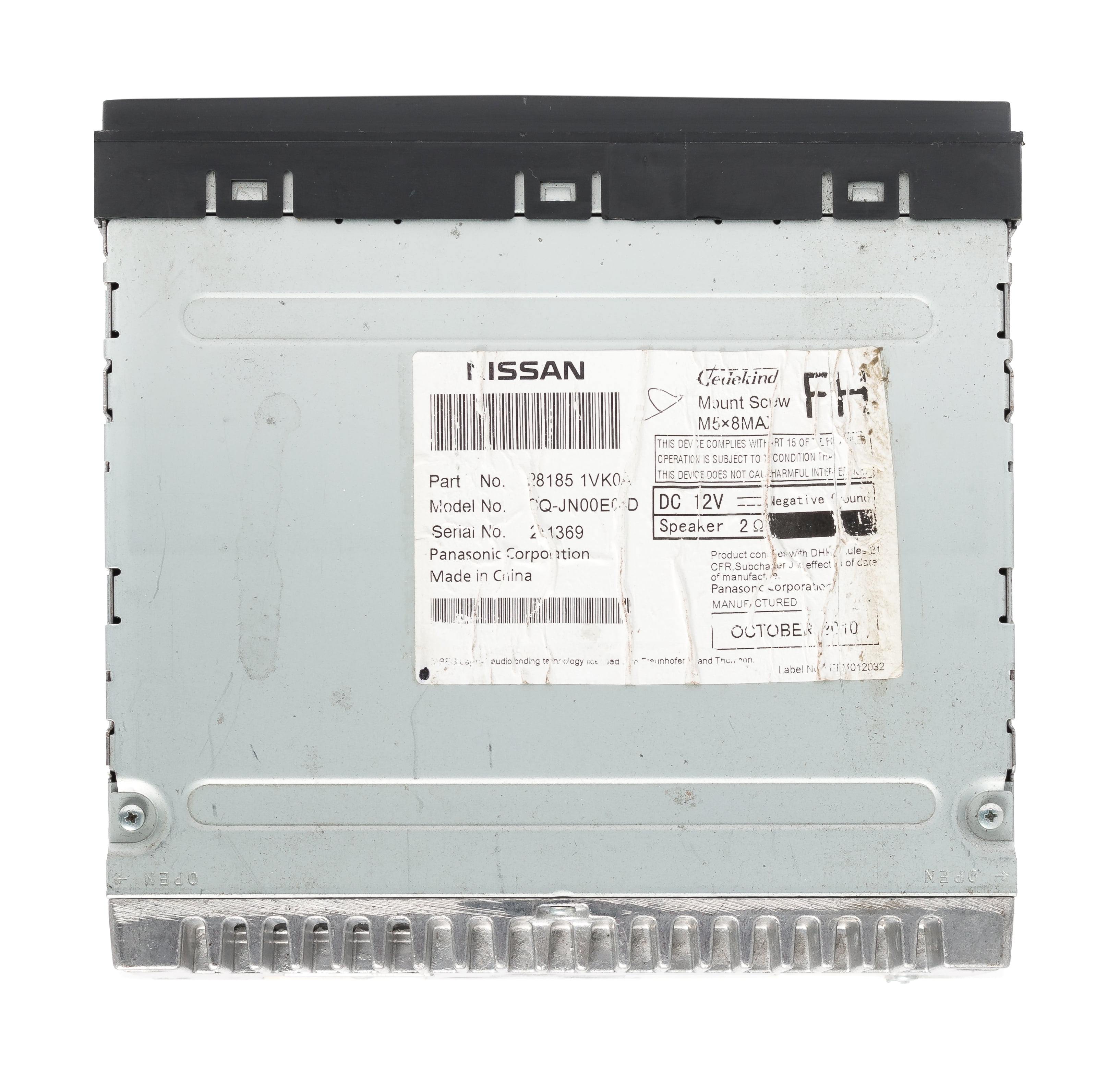 Restored 201112 Nissan Rogue AM FM Radio Single Disc CD MP3 Sat Ready 259153SG0B (Refurbished)