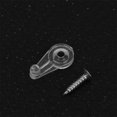 thumbnail image 3 of 30pcs Mirror Fixing Clips Lens Glass Assembly Wardrobe Cabinets Bookcase Glass Embedded Fixing Clips with Screw (Transparent), 3 of 7
