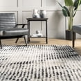 thumbnail image 5 of nuLOOM Mandi Soft Shag Abstract Fringe Area Rug, 6' 7" x 9', Mandi Grey, 5 of 5