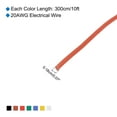 thumbnail image 2 of 20 Gauge Hookup Wire 3.0m/10ft 20AWG Electrical Wire Spool Ul1007, 7 Color, 0.18cm Dia Model Aircraft, 2 of 5