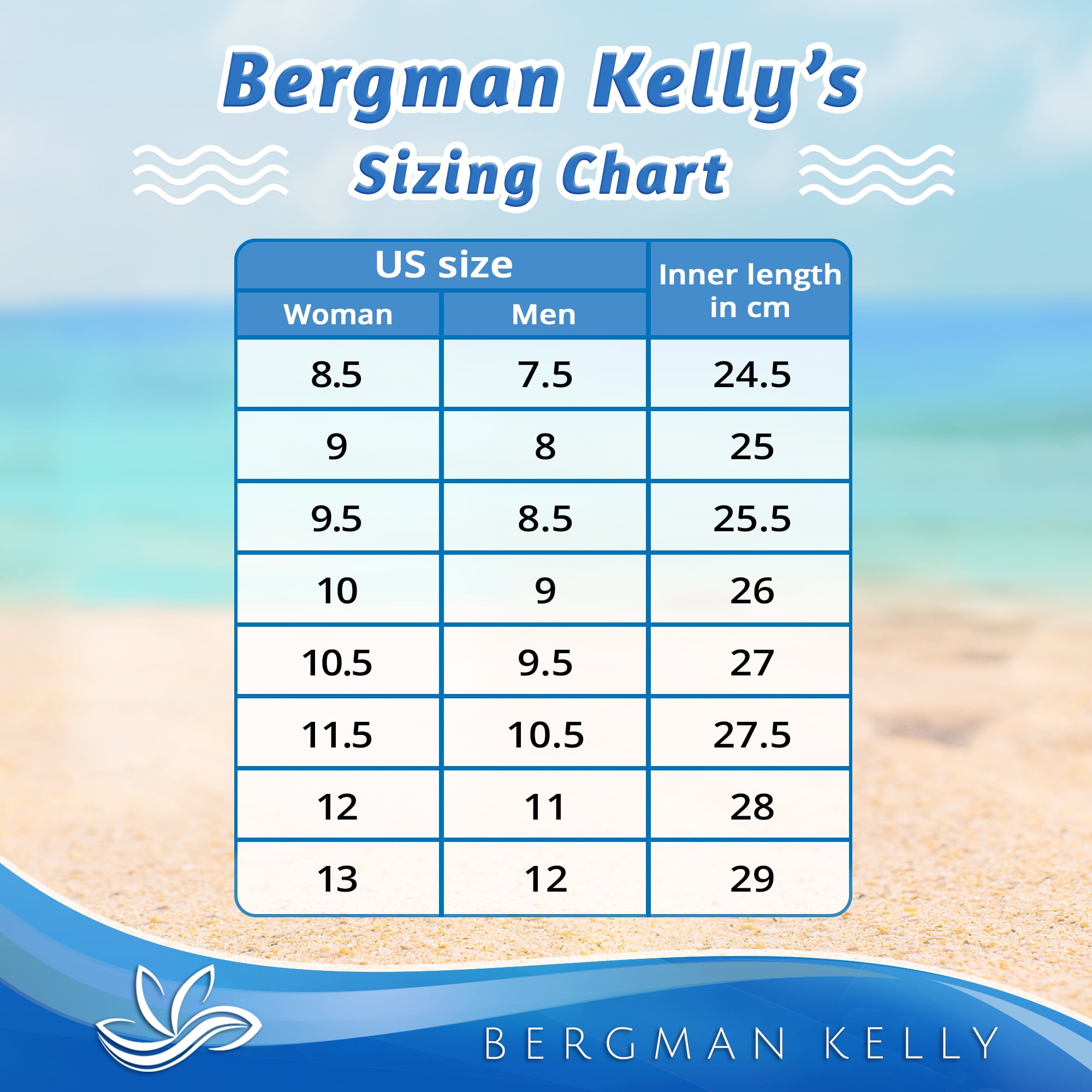Bergman Kelly Mens and Womens Durable Water Shoes Aqua Socks, Barefoot Skin Shoes for Water Sports Mud Racing Beach Surf Pool US Casual Shoes