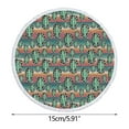 thumbnail image 2 of Fiudx Toalla de Playa Redonda de Microfibra, Tela Suave y Superligera, Secado Rápido, Resistente a La Arena, Multiusos, Ideal para Viajes y Piscinas, Manta Colorida de 152 Cm., 2 of 5
