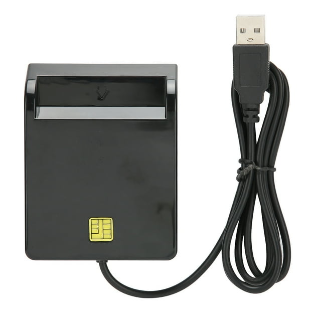 Lecteur de Carte Multifonction USB, Lecteur Intelligent Portable pour Ordinateurs de Bureau et Appareils Mobiles, Lecteur Universel pour Cartes d'Identification, ATMs, Etc.