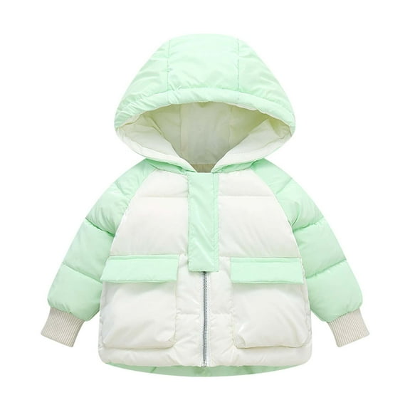 breaise Baby Girls Boys' Winter Jackets With Hooded Toddler Cotton Dress Warm Lined Coat Outer Clothing