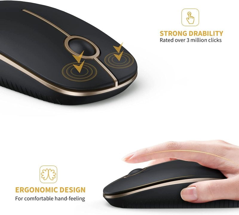 2.4G USB Wireless Mouse Mute Office Protable Mini Silent Click Mice For Macbook Laptop Pc Computer Notobook
