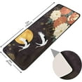 thumbnail image 2 of Dreamtimes Luxury Gold Floral Crane Hallway Runner Rug 2'x6' Kitchen Rug with Rubber Backing Oriental Style Non Slip Entryway Rug Runner Washable Soft Area Rug for Hallway Bedroom Kitchen Decor, 2 of 6