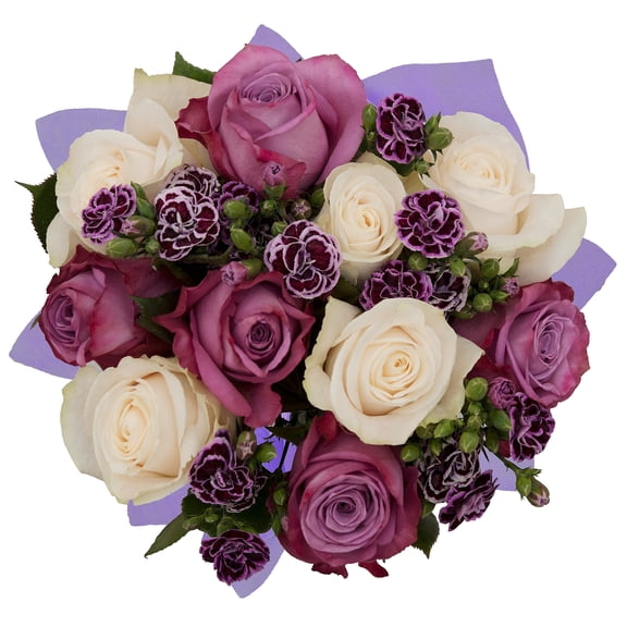 Purple Reign Bouquet - Farm Direct Fresh Cut Flowers - 15 Stems