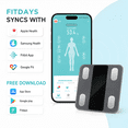 thumbnail image 7 of DAYBETTER Body Fat Scale, Advanced Electrodes for Accurate Weight, High-Precision Scale with Non-Slip, Durable and Easy-Clean,BMI and Other 14 Health Metrics are Measurable., 7 of 7