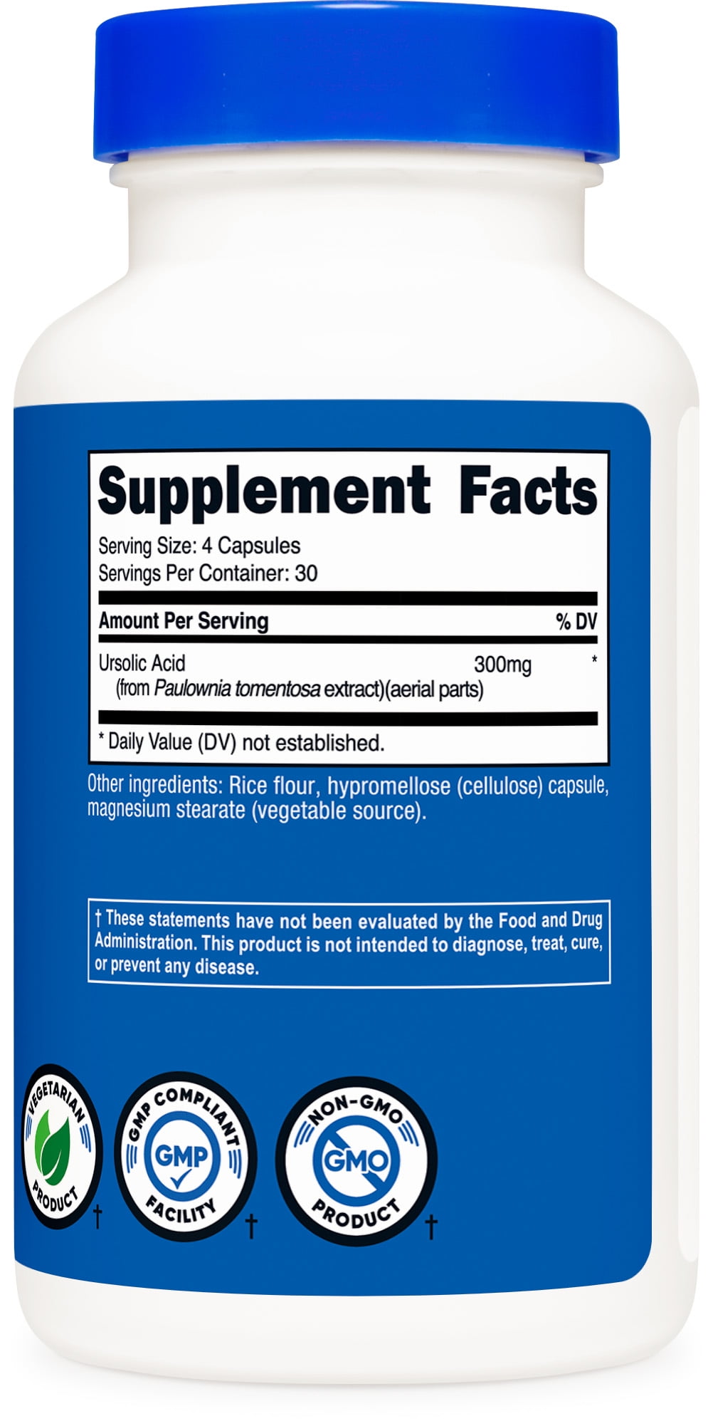 お得な3個セットNutricost Ursolic社ウルソール酸Ursolic Acid1粒あたり75mg配合サプリメント120粒×3本 お得な3個セット」Nutricost Ursolic社ウルソール酸⁄Ursolic Acid(1粒