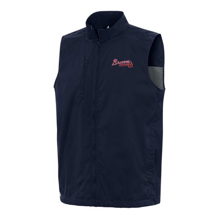 Men s Antigua Navy Atlanta Braves Brisk Full-Zip Vest