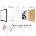 thumbnail image 5 of Americanflat 9x12 Picture Frame with Polished Plexiglass with 6x8 Mat 5 Pack Display Photo Galleria - Black, 5 of 8