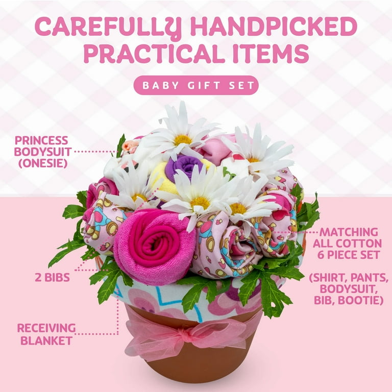 Baby Clothes Flower Basket For Baby Shower Baby Clothing Flower