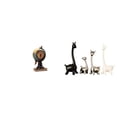 thumbnail image 1 of Figura de escritorio,Reloj de mesa con figura de globo terráqueo,decoración para oficina y hogar,Estatua de ciervo alce,Estatua de jirafa de cerámica,decoración moderna para el, 1 of 8