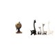thumbnail image 1 of Reloj De Mesa Moderno Con Forma De Globo Terráqueo Y Estatua Creativa De Jirafa, Adorno Artístico Para Escritorio, Dormitorio, Estante, Librería, Armario O Centro De Mesa., 1 of 8