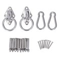 thumbnail image 1 of Kit de suspension pour hamac avec anneau de connexion à vis, boucle à vis d'expansion, kit de suspension de nçoire haute dureté, 1 of 4