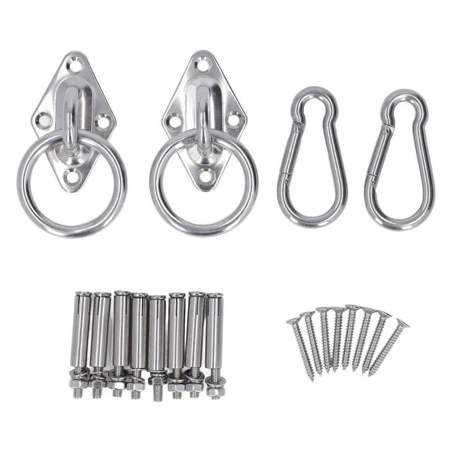 Kit de suspension pour hamac avec anneau de connexion à vis, boucle à vis d'expansion, kit de suspension de nçoire haute dureté
