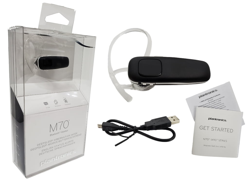 Plantronics M70 Mobile Bluetooth Headset with Noise Cancellation 