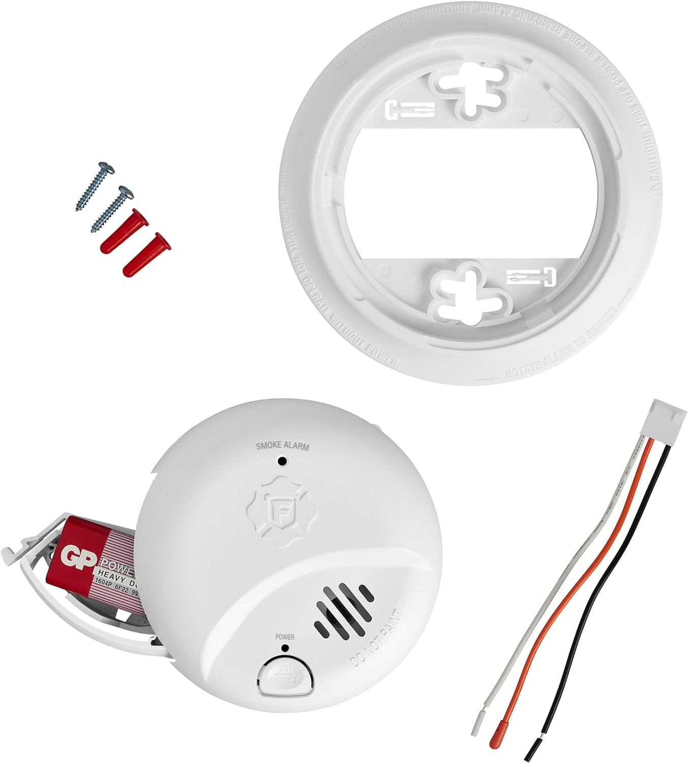 First Alert BRK SMI100-AC, Hardwire Interconnect Smoke Alarm with Battery Backup