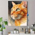 thumbnail image 4 of Orange Cat Portrait Canvas Print, Feline Wall Art Gift for Living Room Bedroom Kitchen Office Hallway Pet Lover Decor, 4 of 8