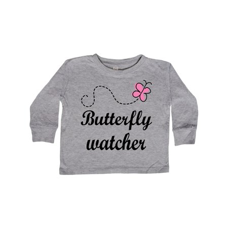 

Inktastic Butterfly Watcher Gift Toddler Toddler Girl Long Sleeve T-Shirt