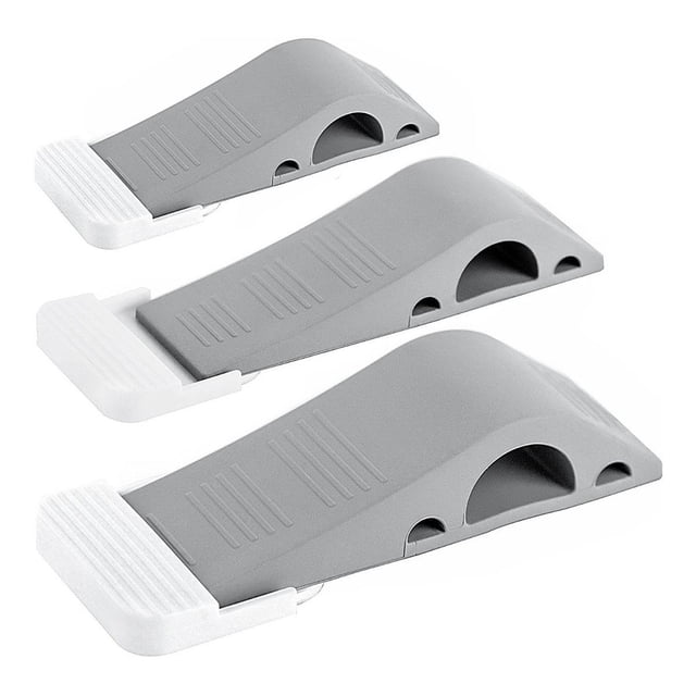 Timotech Tope De Puerta De Hule 3 Piezas Incluye Soportes gris 12.4 Timotech Tope.Gris