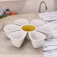 thumbnail image 2 of Hometrends Daisy Bamboo Melamine Chip & Dip Platter 13.375 Inch, 2 of 5