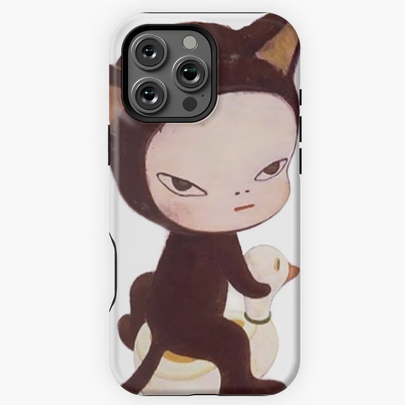 Yoshitomo Nara Art Style Phone Case for iPhone 16 15 14 13 12 11 Pro Max M890017