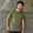 Carmine Red Triblend, variant on Hanes Mens Elevated Tee, XL, Kelly Green Triblend