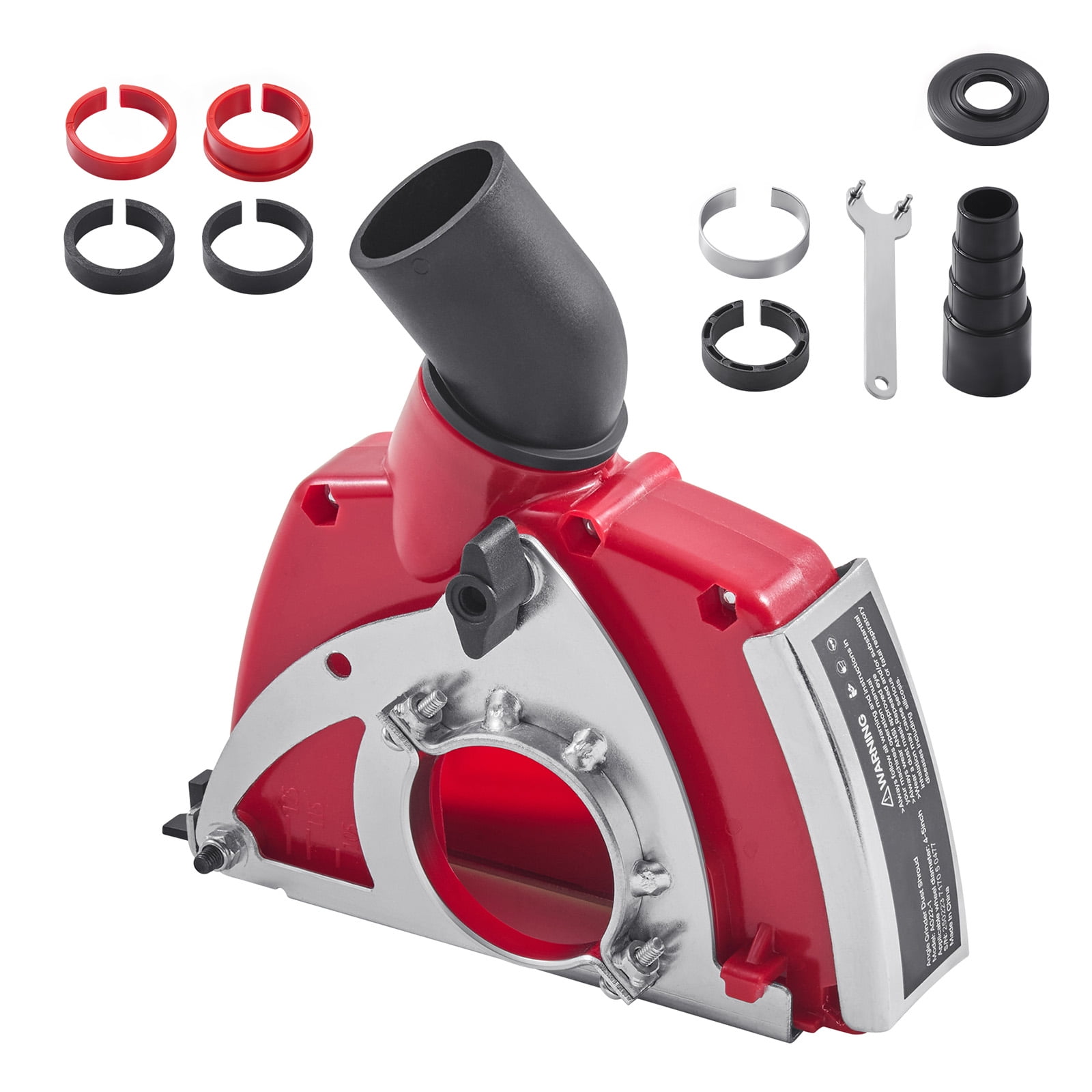 5/9 Inch Angle Grinder Dust Shroud – Efficient Dust Extraction For 125/150 Grinders, Iron & PA66, Stable Fit
