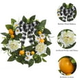 thumbnail image 6 of Adeeing Lemon Wreath for Front Door 20in Spring Summer Wreath Artificial Flower Wreath with Lemon Peony Daisy for Wall, Window, Home Decor, 6 of 8
