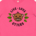 thumbnail image 4 of Inktastic Live Love Otters Youth T-Shirt, 4 of 5