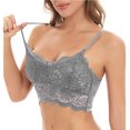 thumbnail image 5 of Sngxgn Wireless Underwire Bra, Push- up Bra, Moderate Coverage(Grey,XXL), 5 of 6