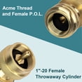 thumbnail image 4 of GASPRO Adaptateur de Réservoir de Propane 1 Lb, Convertisseur de 20 Lb à 1 Lb, Raccrocher de Petits Réservoirs de Propane Lorsque 20 Lb s'Épuisent, Laiton Massif, 4 of 6