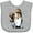 AC-Heather Grey, variant on Inktastic Tricolor Papillon Boys or Girls Baby Bib
