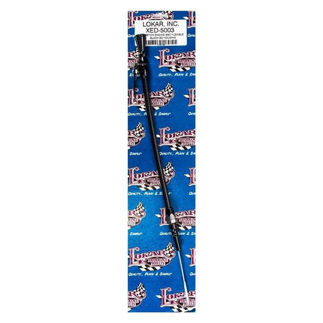 Lokar XED-5003 Flexible Engine Dipstick for Big Block Chevy -Black