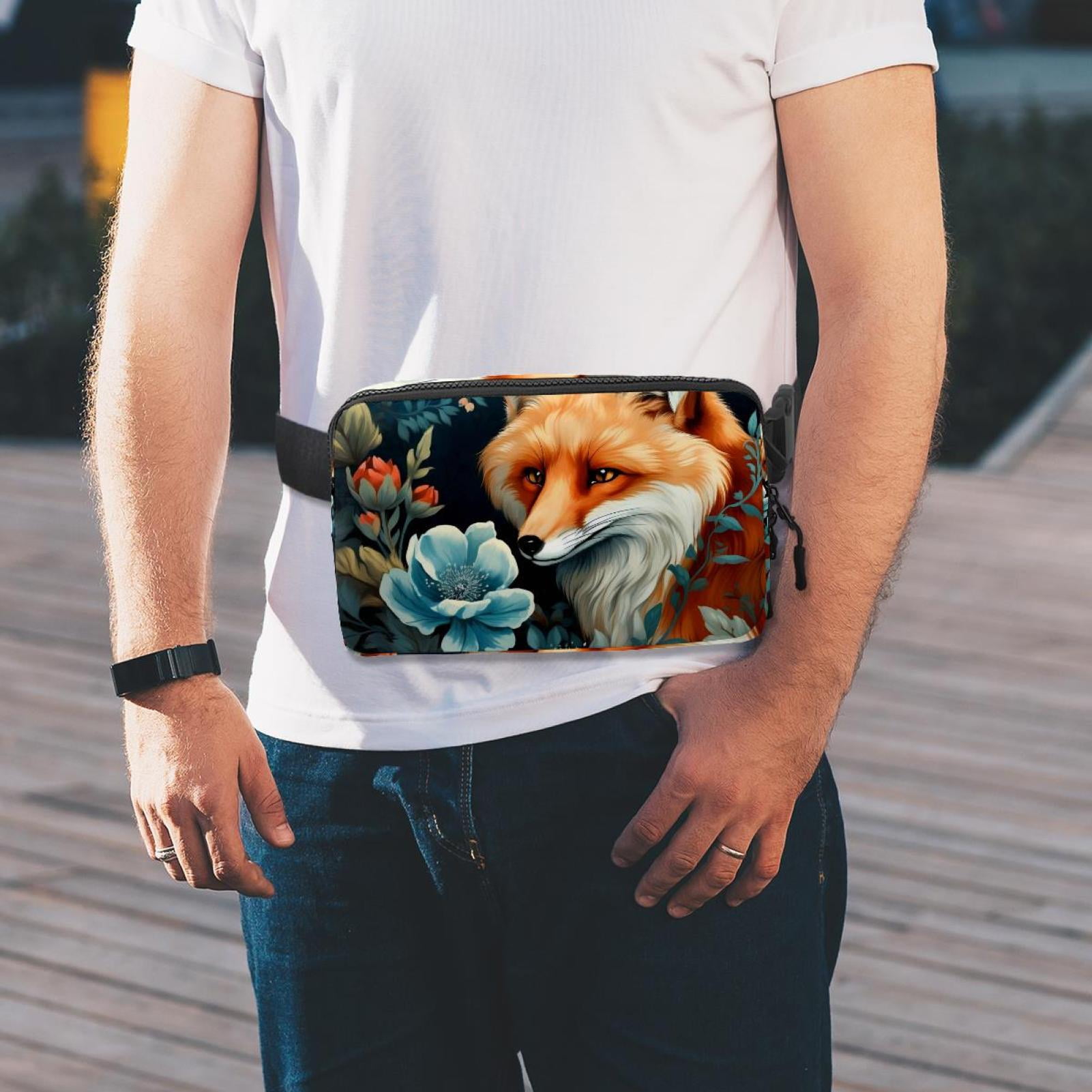 Fox Money Belt Belt Bag Fanny Packs: Lightweight, Adjustable with Extension Strap, Unisex