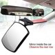 thumbnail image 2 of Espejo retrovisor de seguridad para coche para bebé, monitor de seguridad para asiento trasero, cuadrado, orientado hacia atrás, accesorios de seguridad para el cuidado del bebé en el coche., 2 of 4