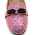 thumbnail image 2 of Victoria K Techno Shine Quilted Texture Black Bow Ballerina Flats (Women), 2 of 4