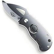 Best.Buy.Damascus1 Knife, Stainless Steel Utility Pocket Knife, 2.24 in Blade Length, Silver
