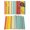 Red, variant on Yellow Green Stripe Placemats Set of 12, Modern Abstract Art Vertical Striped Placemats for Dining Table, Place Mats for Kitchen Tabletop, Waterproof Wipeable Dining Table Mats Set