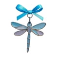 thumbnail image 2 of Colgante de Alambre Trenzado de Metal con Lazo Azul y Cristal Marino, 2 of 6