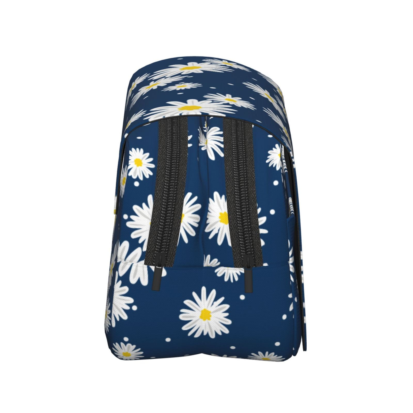 Rateoe Daisies Flowers Pattern Double Clamshell Pen Case, Storage Organizer with Two Zipper Compartments– Holds Up to 50 Pencils & Pens