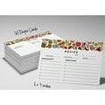 thumbnail image 6 of Inkdotpot 4x6 Inch Recipe Cards (Set of 50) , Thick Double Sided Premium Card Stock- Modern Style White Recipe Notecards for Weddings- Bridal- Baby Shower - Fruits & Veggies Theme, 6 of 6