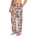 thumbnail image 3 of Kdxio Rocket Pattern Print Men's Sleep Pajama Pant Lounge Pants with Pockets, 3 of 8